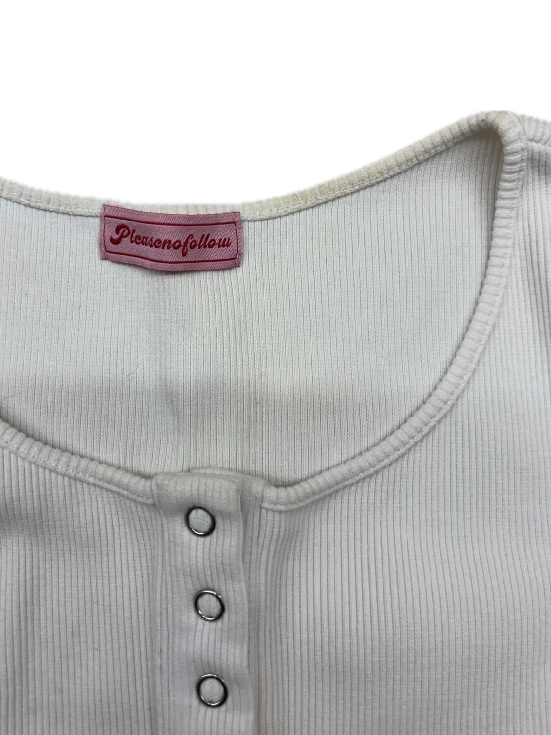 플리즈노팔로우 제니탑 화이트 판매 상품이미지3