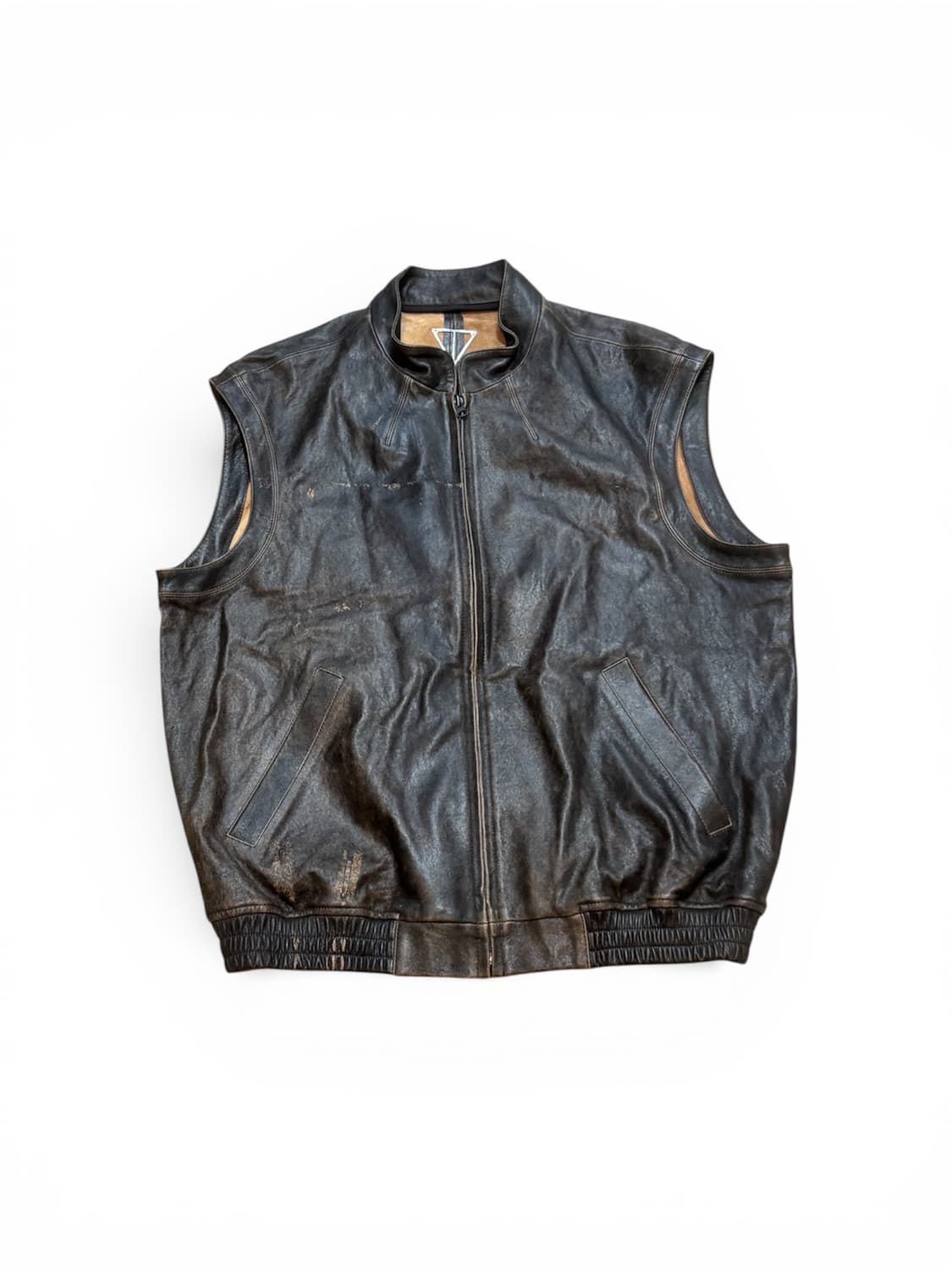 본바트(vonvat)가죽 조끼 상품이미지1