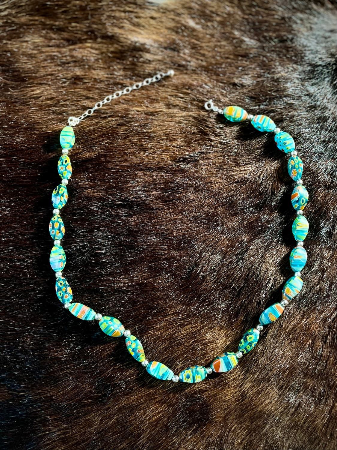 빈티지 무라노 글래스 비드 목걸이 / Murano Glass Neckla 상품이미지1