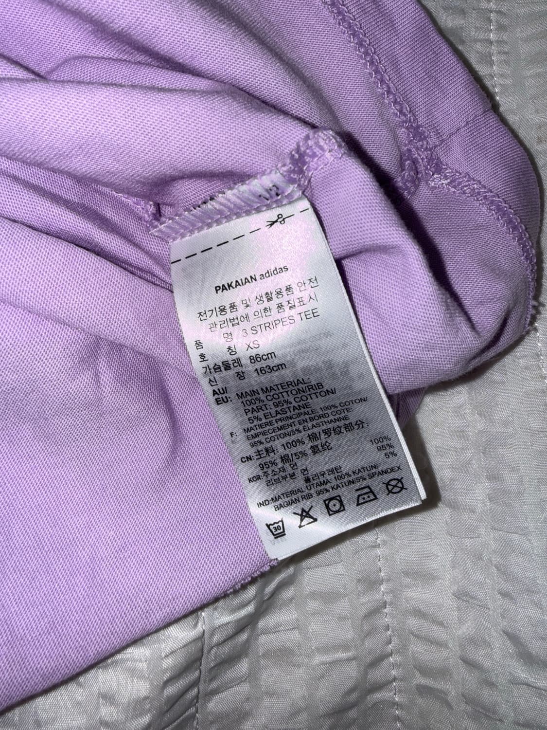 아디다스 연보라 반팔 티셔츠 상품이미지4