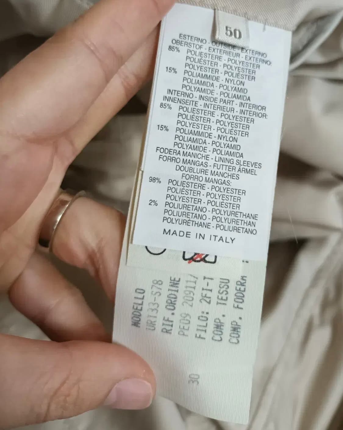 에르메네질도제냐 남성 간절기자켓 50사이즈 상품이미지6