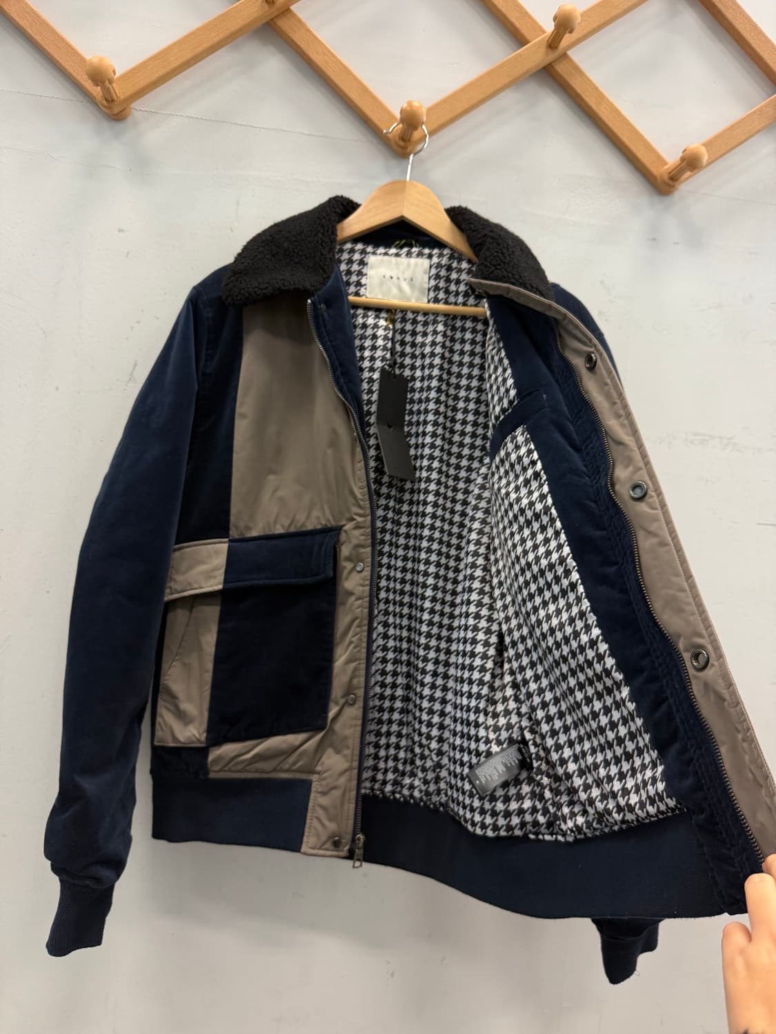 키누스 셔링 블루종점퍼 M 새상품 상품이미지4