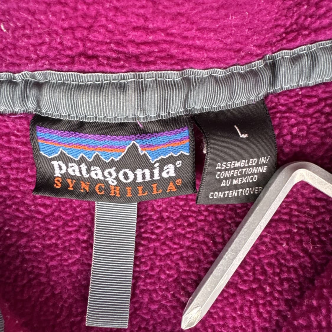  90s 파타고니아 신칠라 스냅-T 핑크 상품이미지4