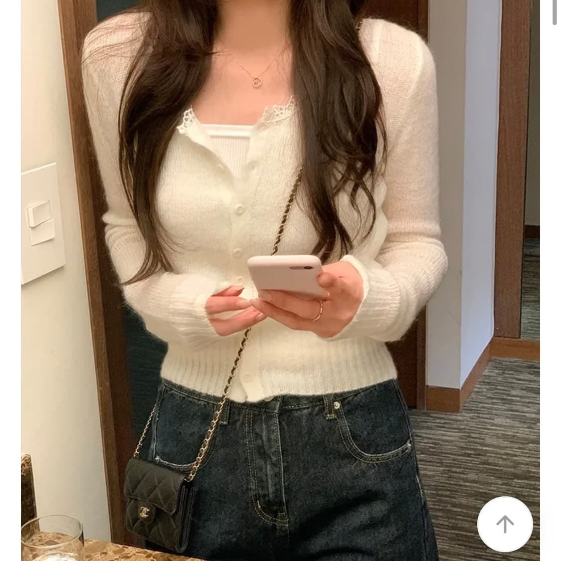 꼰미고 쥬디 모헤어 가디건 에이블리 지그재그 상품이미지2