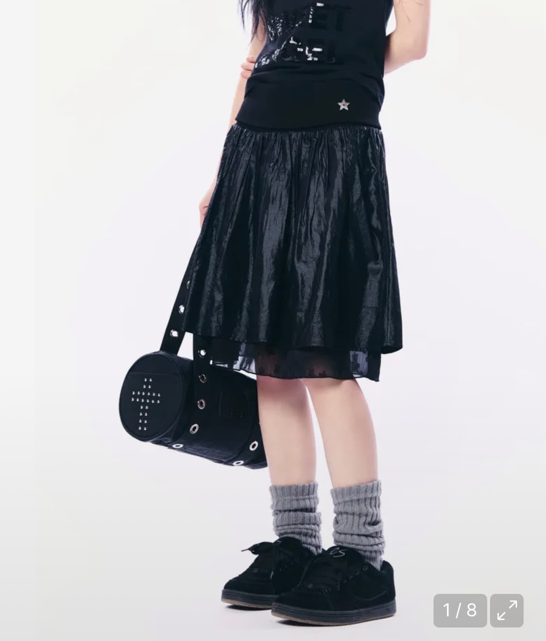 Setupexe 셋업이엑스이 쉬폰 레이어드 스커트  상품이미지1