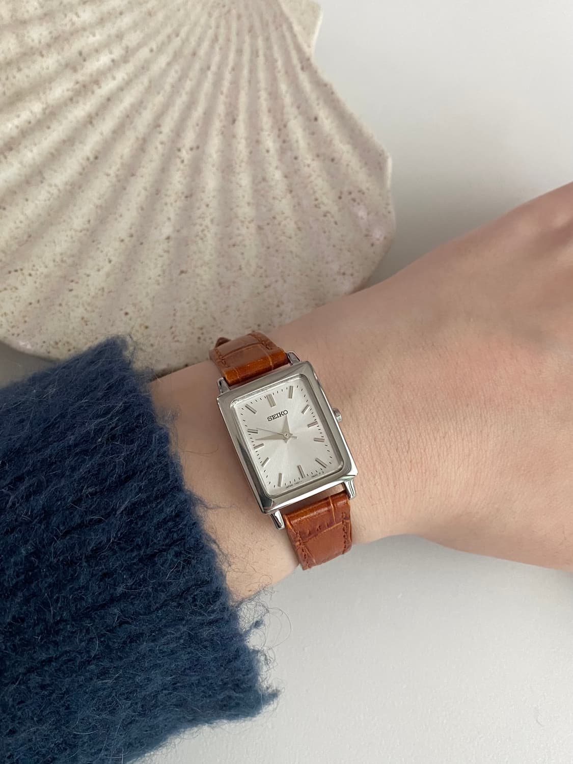 Seiko 세이코 스퀘어 실버 쿼츠 상품이미지9