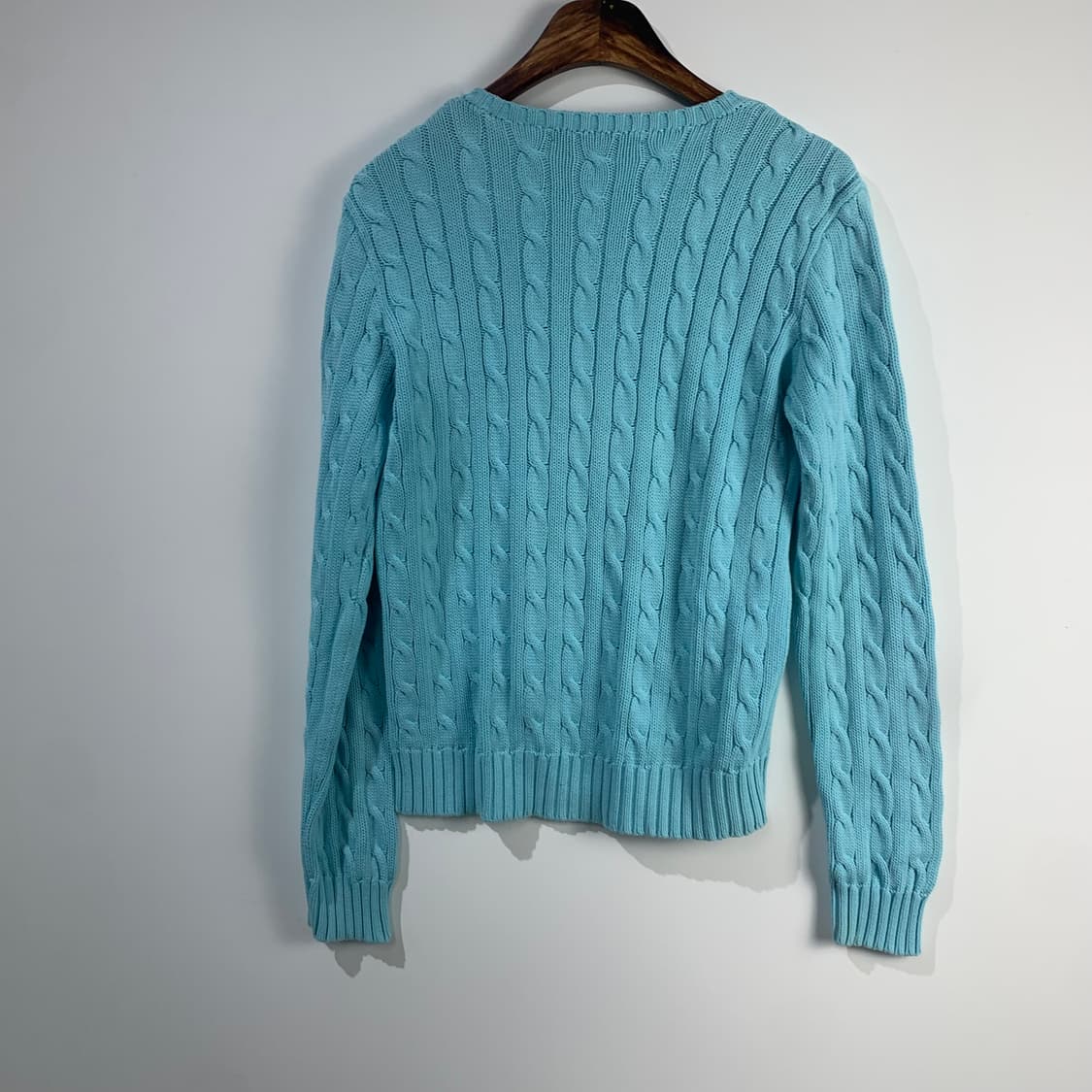 폴로 랄프로렌 스카이블루 꽈배기 니트 상품이미지3