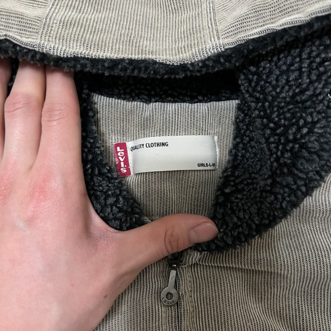 리바이스 여성 코듀로이 후드 조끼 베스트 L/100  상품이미지4