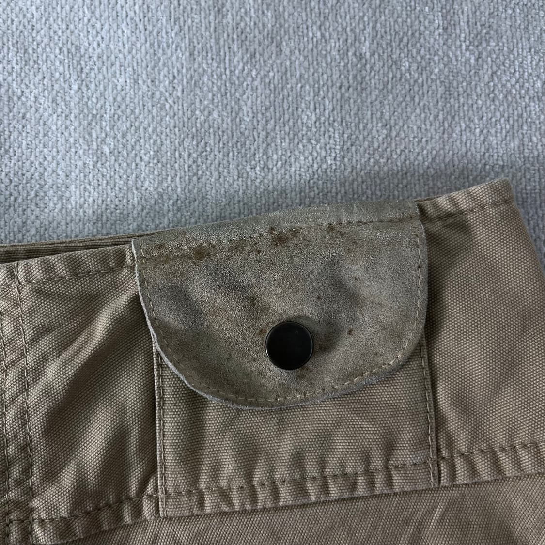 36 폴로랄프로렌 빈티지 가죽 코튼 스커트 상품이미지4