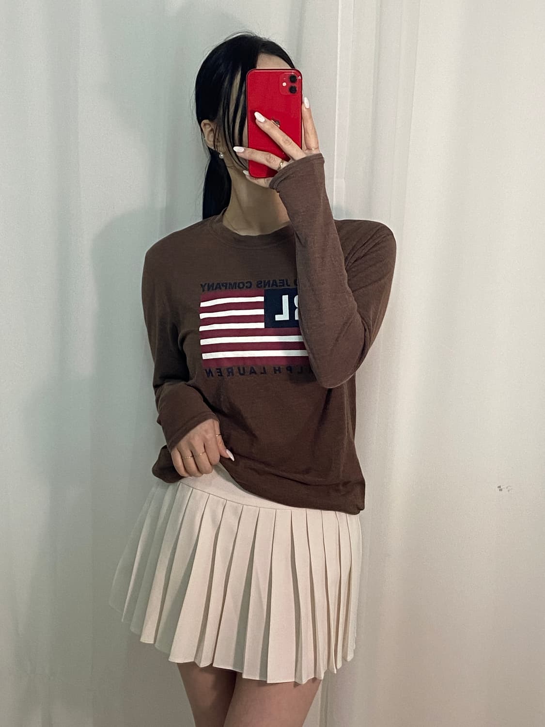 폴로 성조기 롱슬리브 상품이미지1