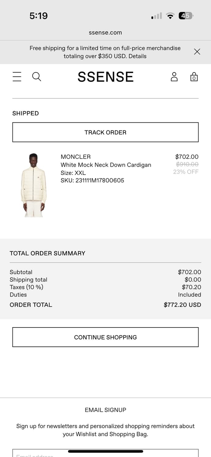 몽클레어 니트패딩 화이트 XXL 상품이미지10