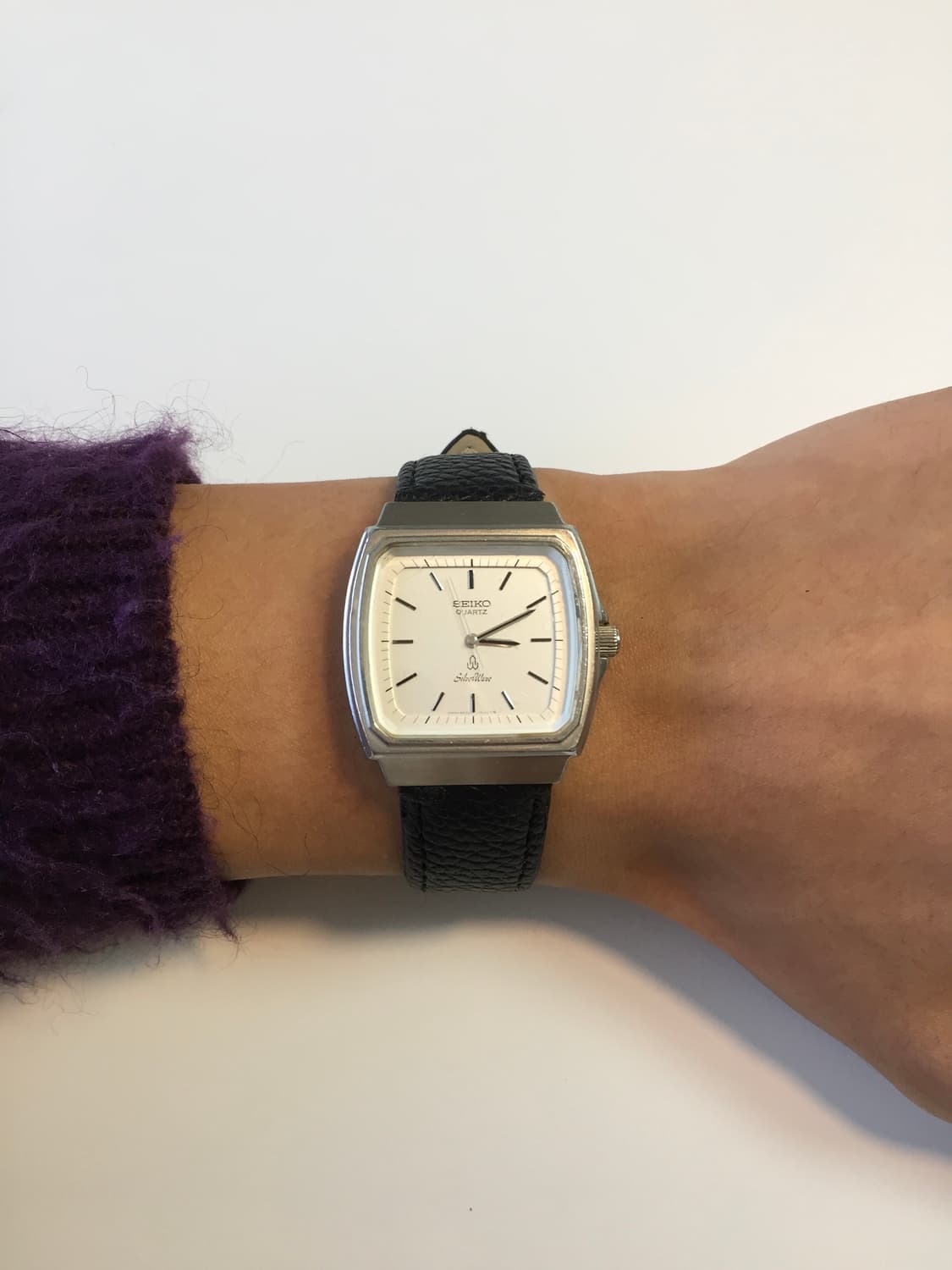 80s seiko silver wave square quartz 상품이미지4