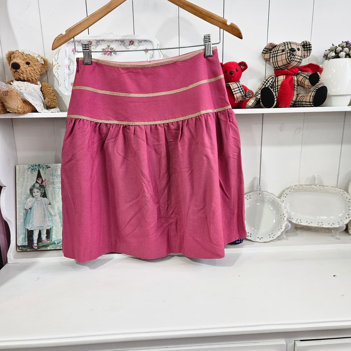 0327 핑크 리본 플레어 스커트 상품이미지4