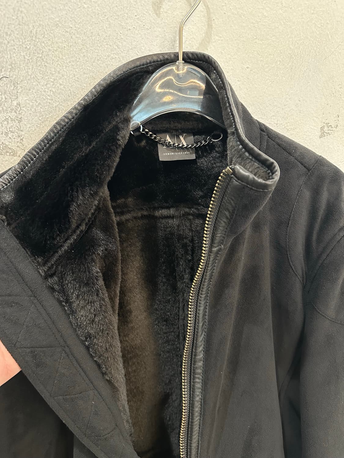 Armani exchange suede zip up jacket 상품이미지5