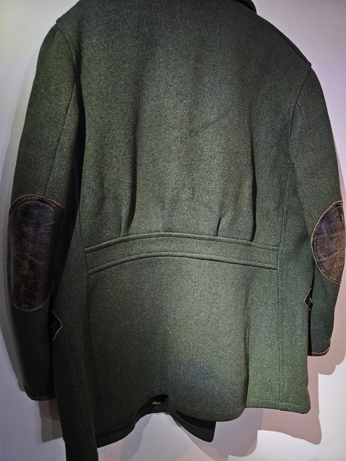 빈티지 울 코트 가죽 엘보 패치/ 오사카 ACORN 실구매 상품이미지5