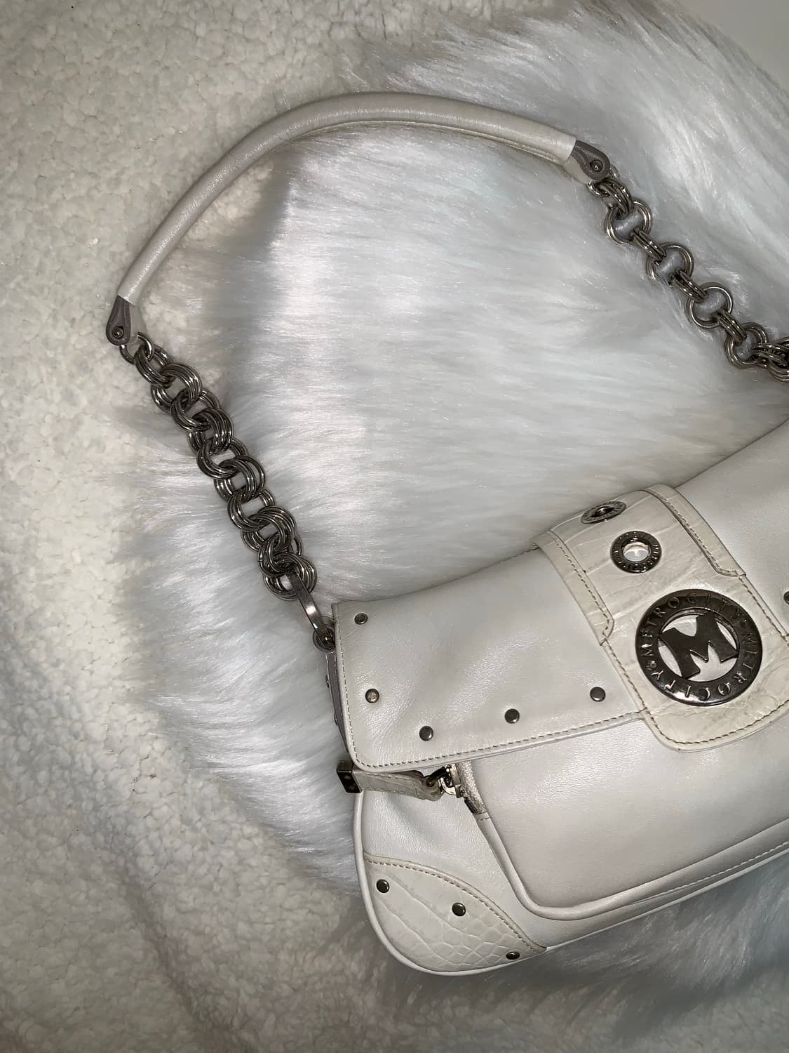 Metro city white shoulder bag y2k 상품이미지2