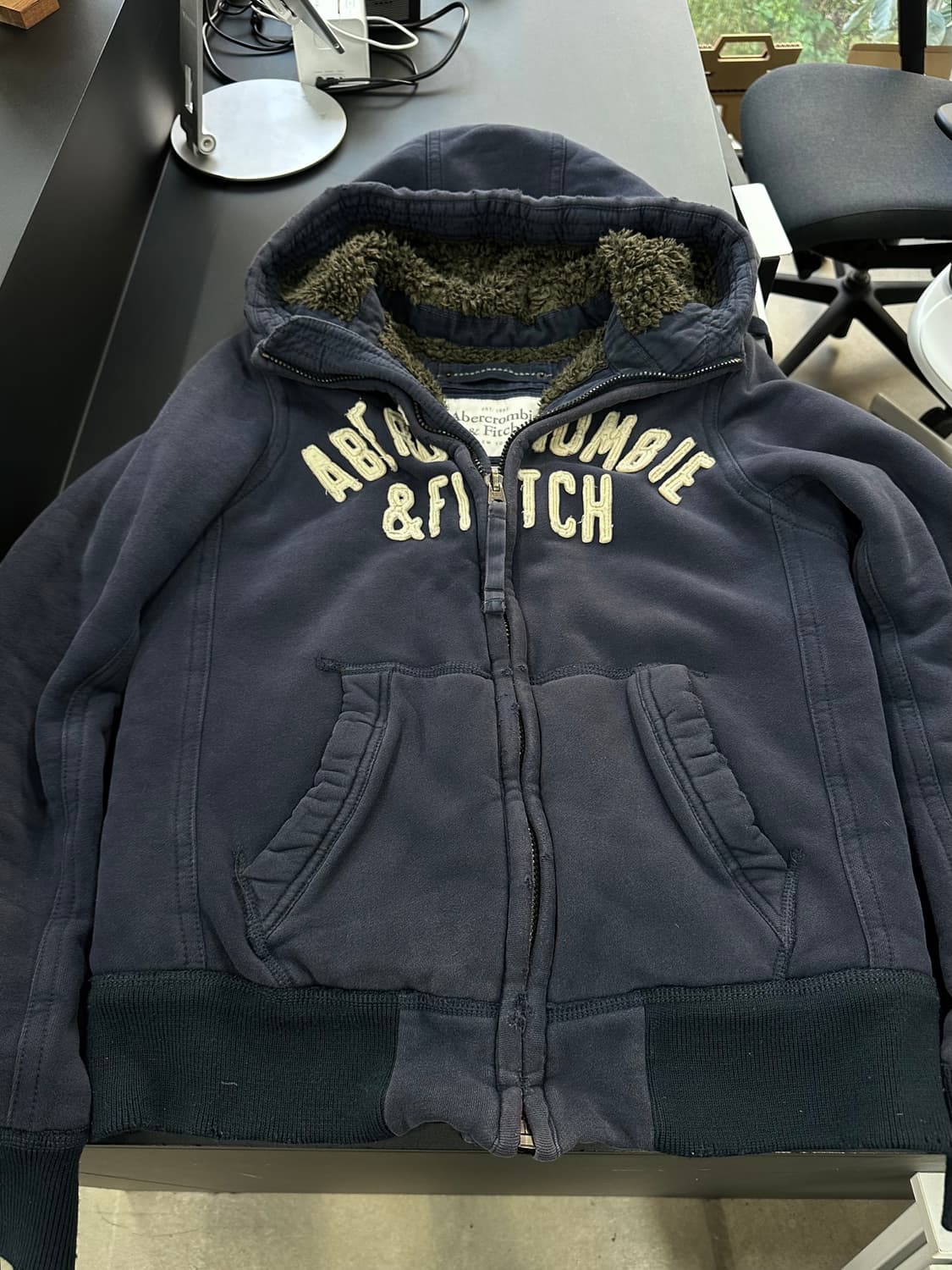 아베크롬비 울프죠 데미지 퍼 후드자켓 상품이미지6