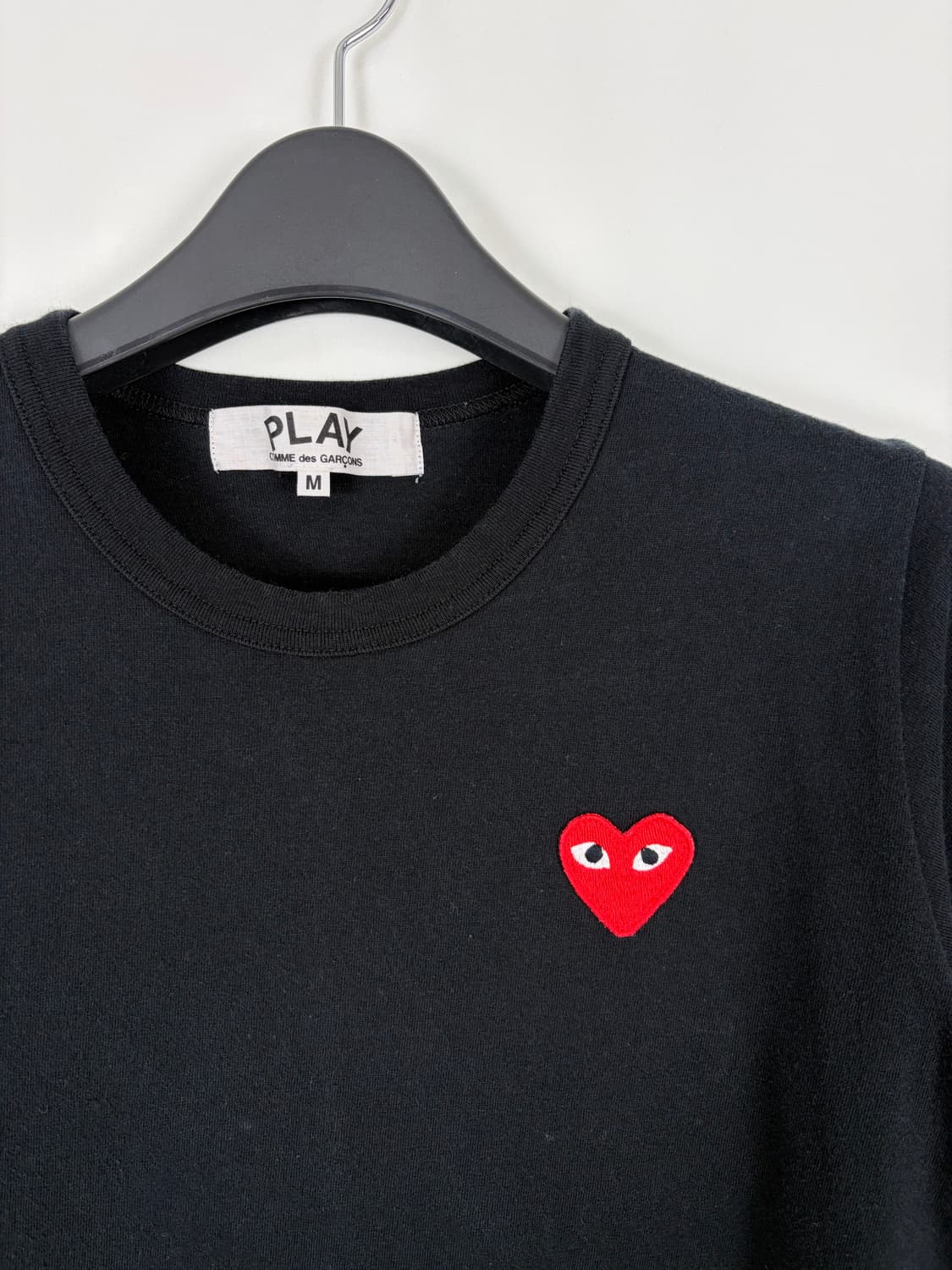 a170) 꼼데가르송 플레이 레드와펜 반팔티셔츠 상품이미지2