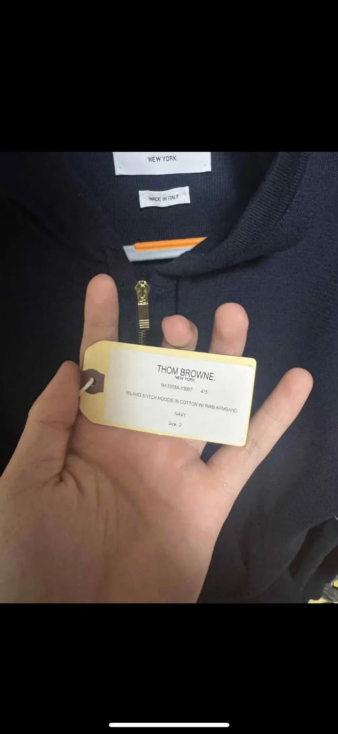 23fw 톰브라운 밀라노 금장 니트집업 2사이즈  상품이미지6