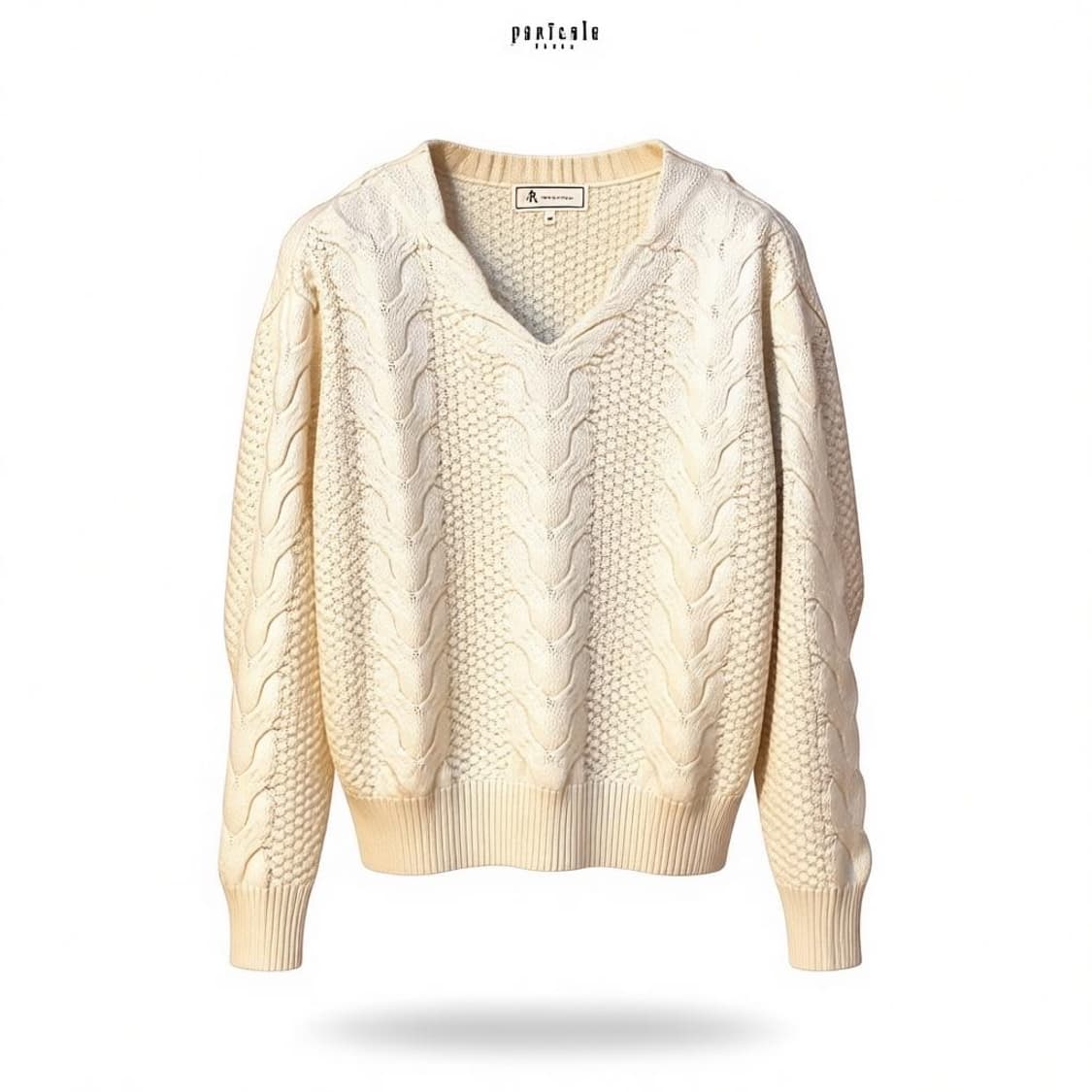 ROPE PICNIC 일본 빈티지 아이보리 꽈배기 와플 니트  상품이미지1