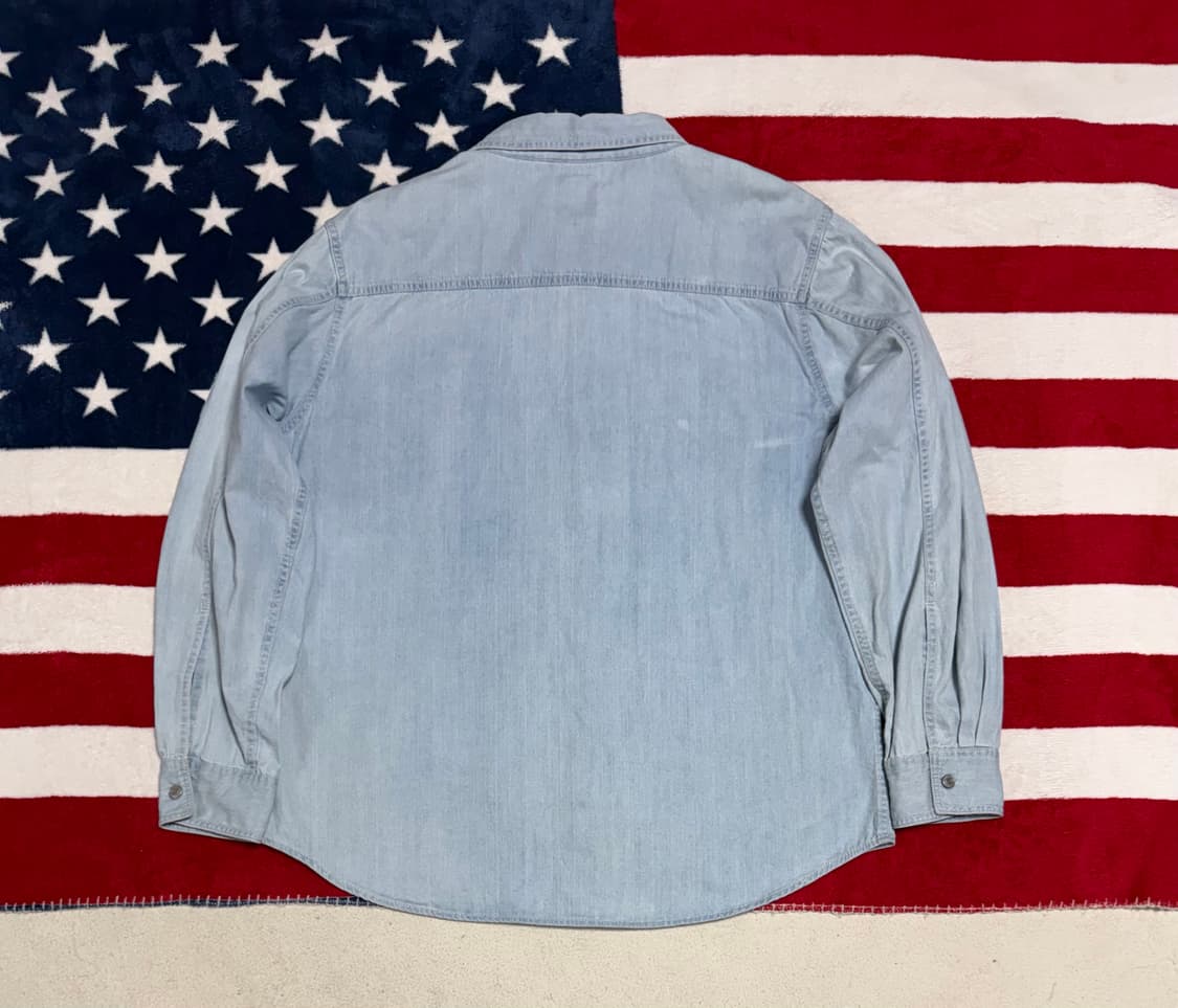 리바이스 연청 투포켓 데님셔츠 Levis denim shirt 빈티지 상품이미지9