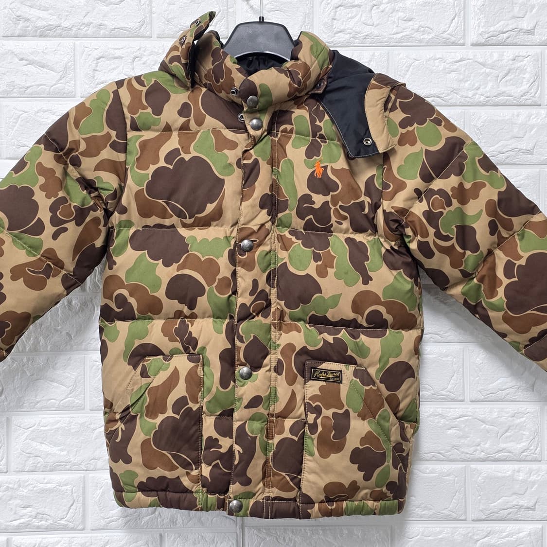 택포// 폴로 랄프로렌 카모 패딩 7세 상품이미지1