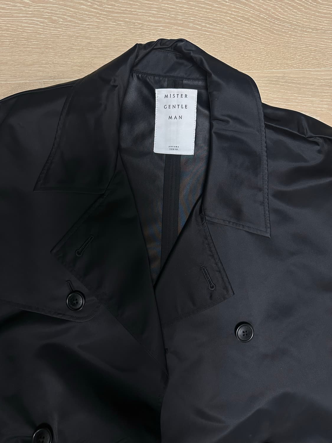 미스터 젠틀맨 블랙 트렌치 코트 XL  상품이미지3