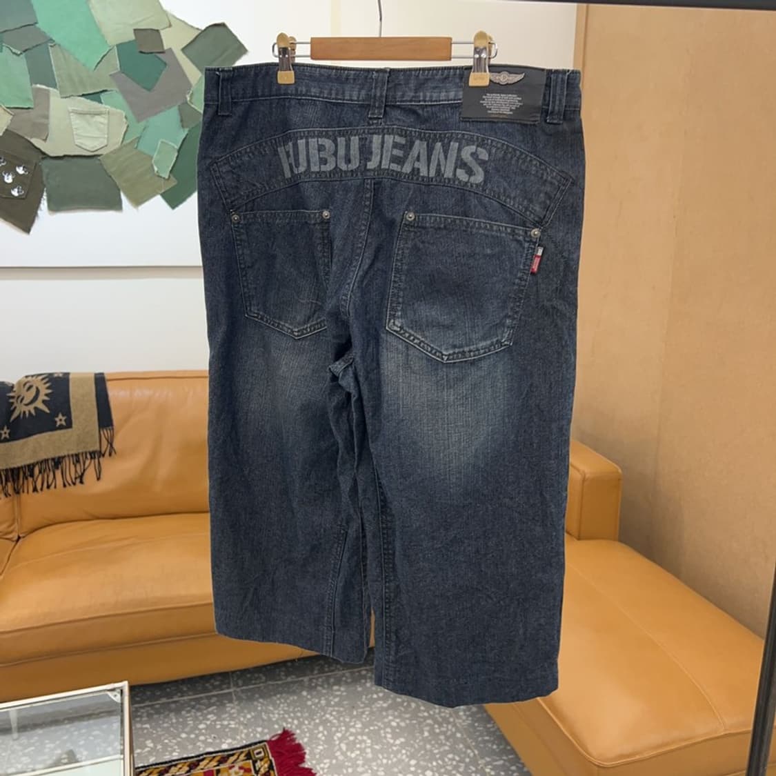 푸부 올드스쿨 사이드로고 데님팬츠 반바지 92 C04664  상품이미지2