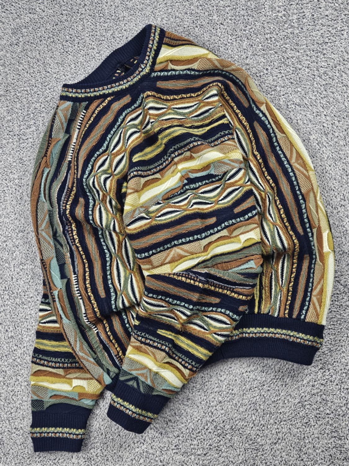 빈티지 쿠지 ST 입체 텍스처 케이블 니트 (상세설명참조) / 10496 상품이미지3