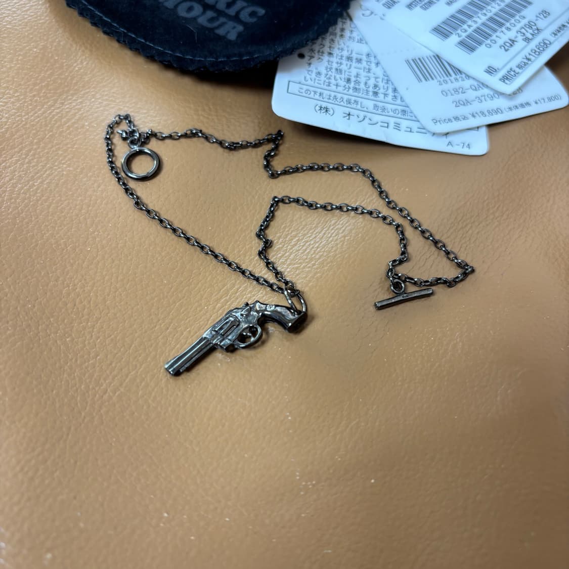 히스테릭글래머 팔찌 건 실버 블랙 상품이미지2