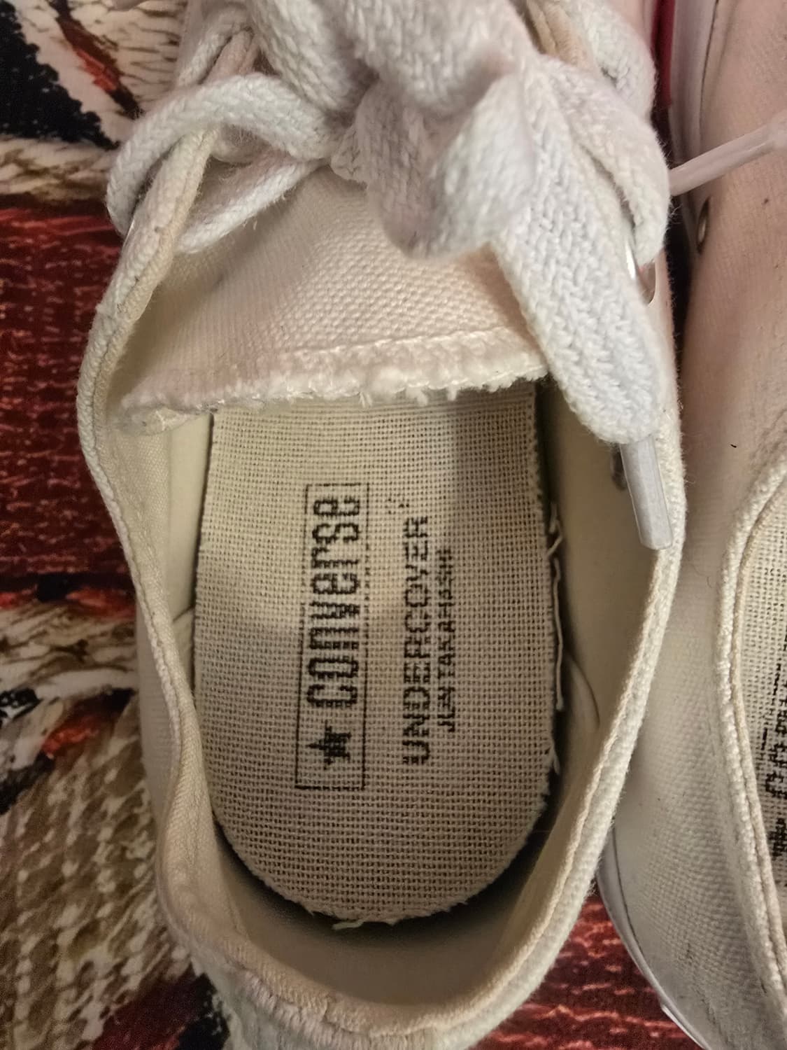 언더커버와 컨버스 콜라보레이션  척 70 옥스 로우 화이트 레드 상품이미지4