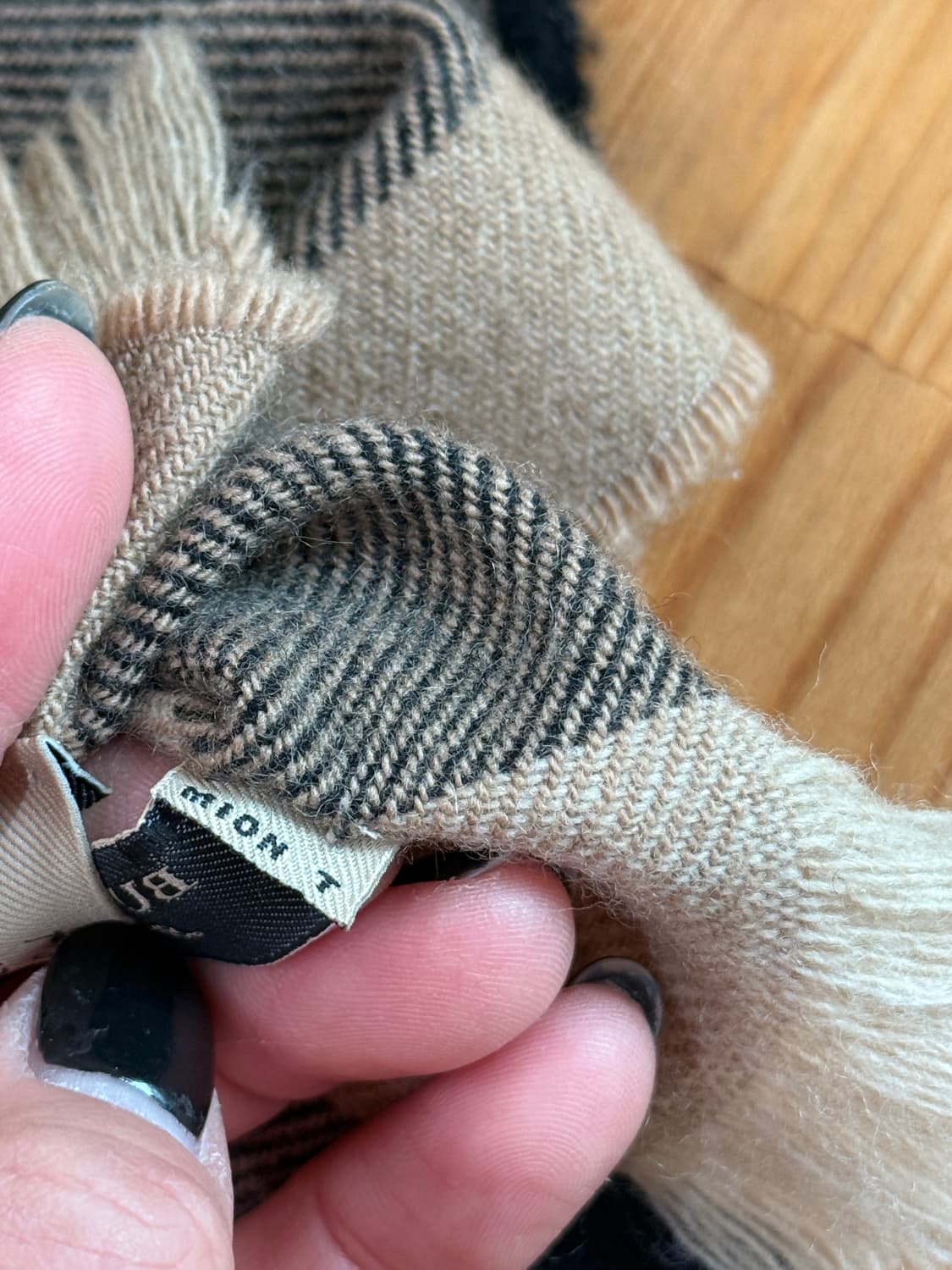 버버리 정품 남성 여성 울 캐시미어 머플러 목도리 상품이미지5