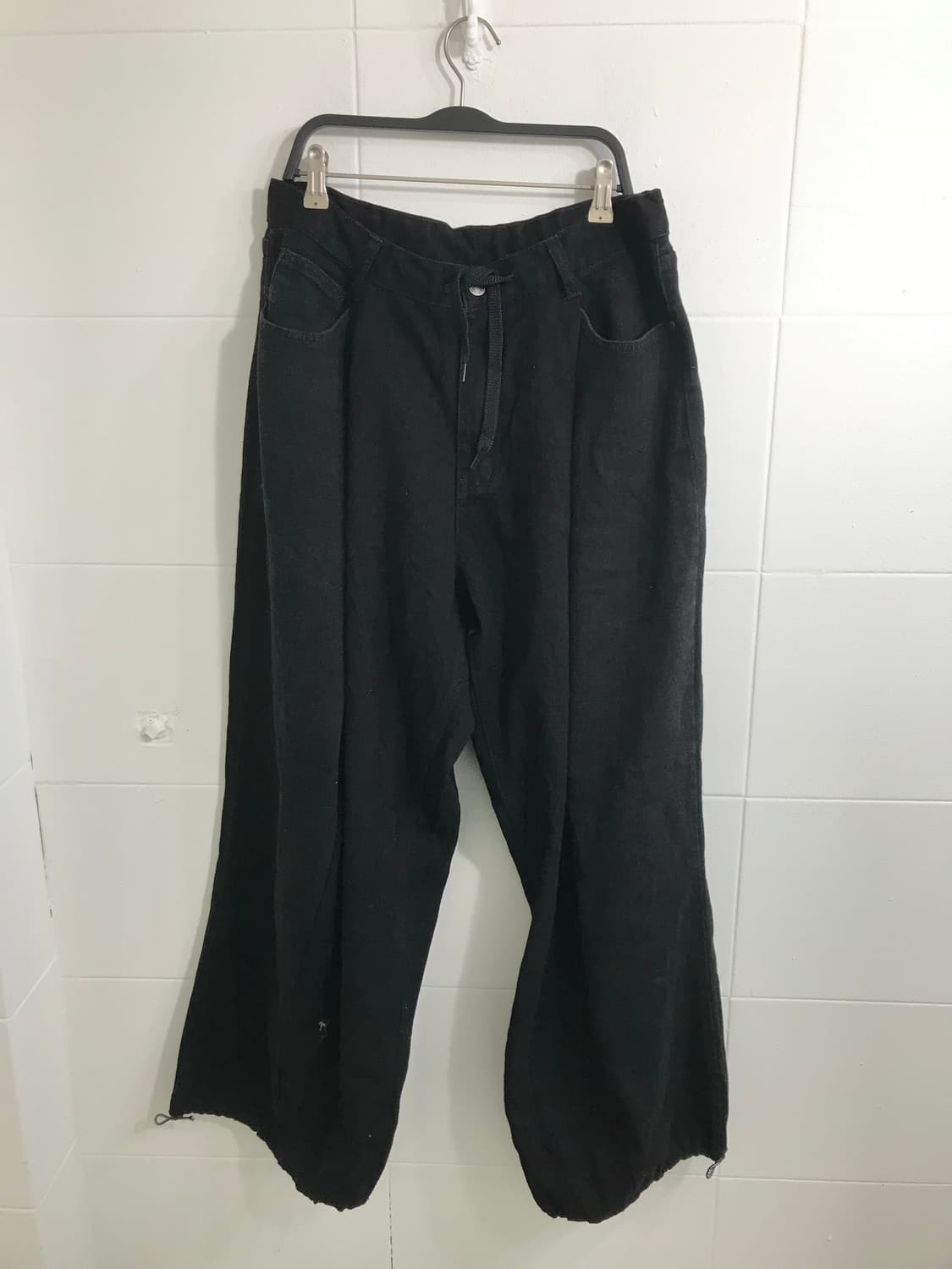 무채색 블랙 너드 체크 러힙 코디세트 상품이미지8