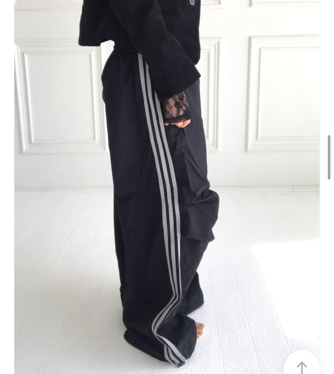 튜프티 파라수트 라인 팬츠 블랙 상품이미지2