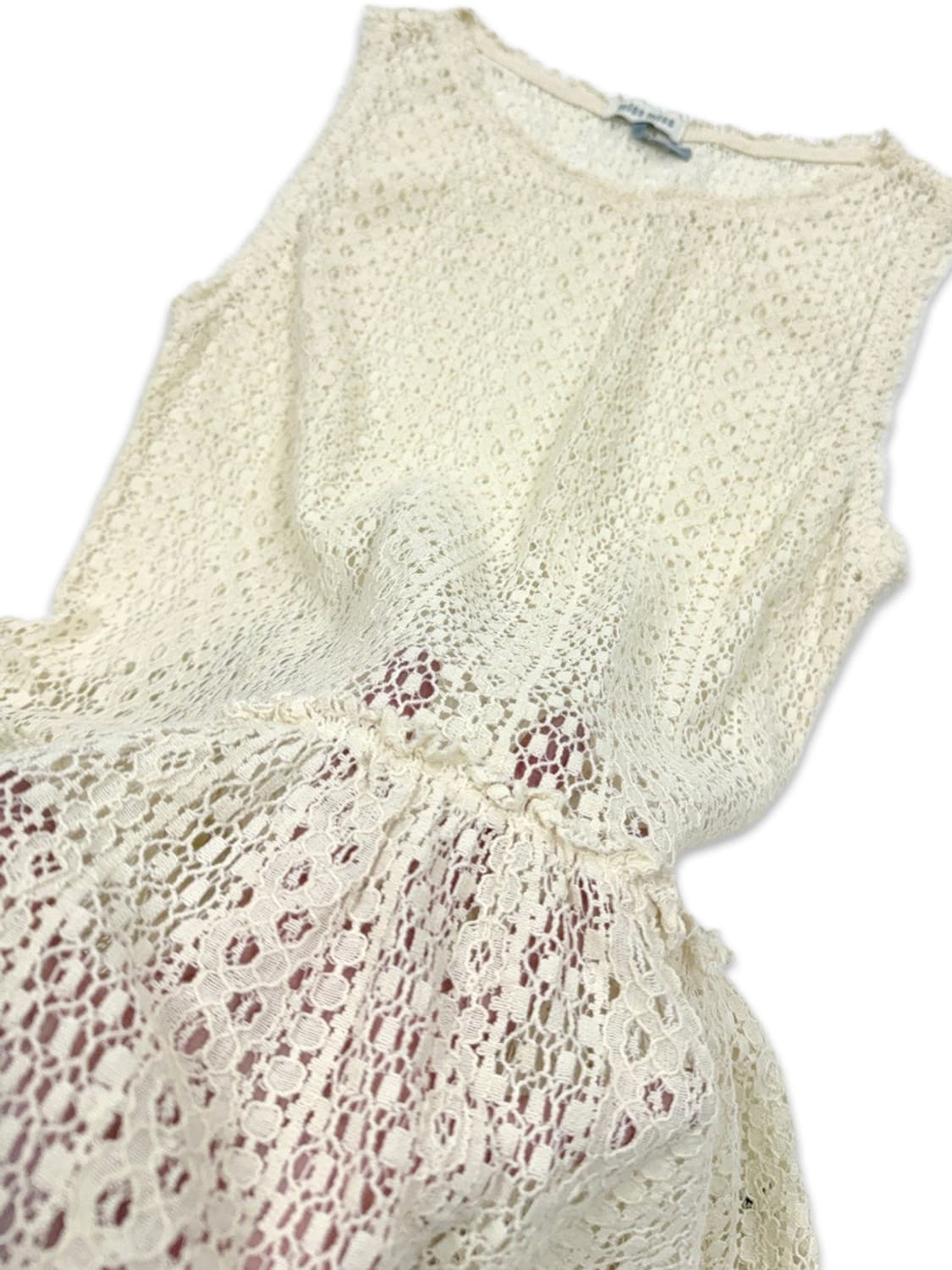 빈티지 레이스 시스루 레이어드 원피스 상품이미지3