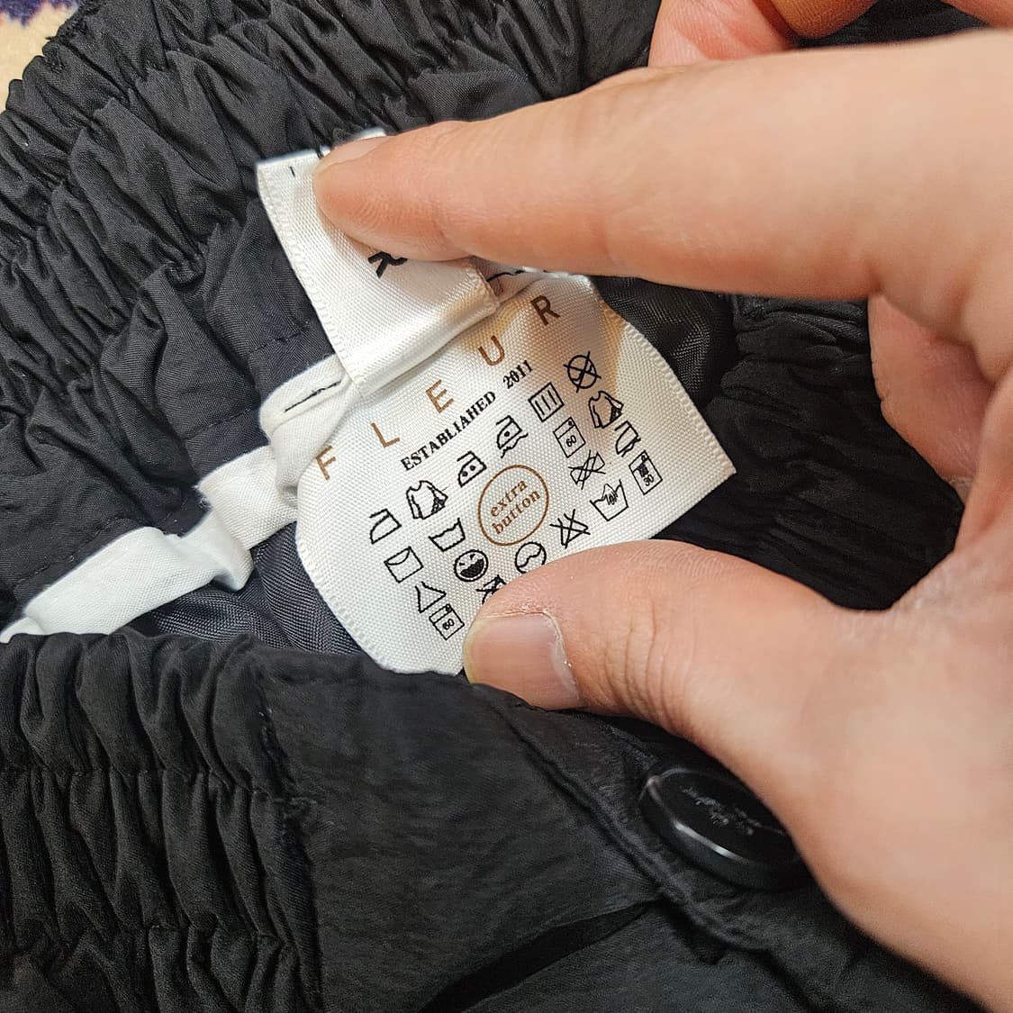 플레르(Fleur) 와이드 핀턱 카고 패딩팬츠 Free(공용) 상품이미지8