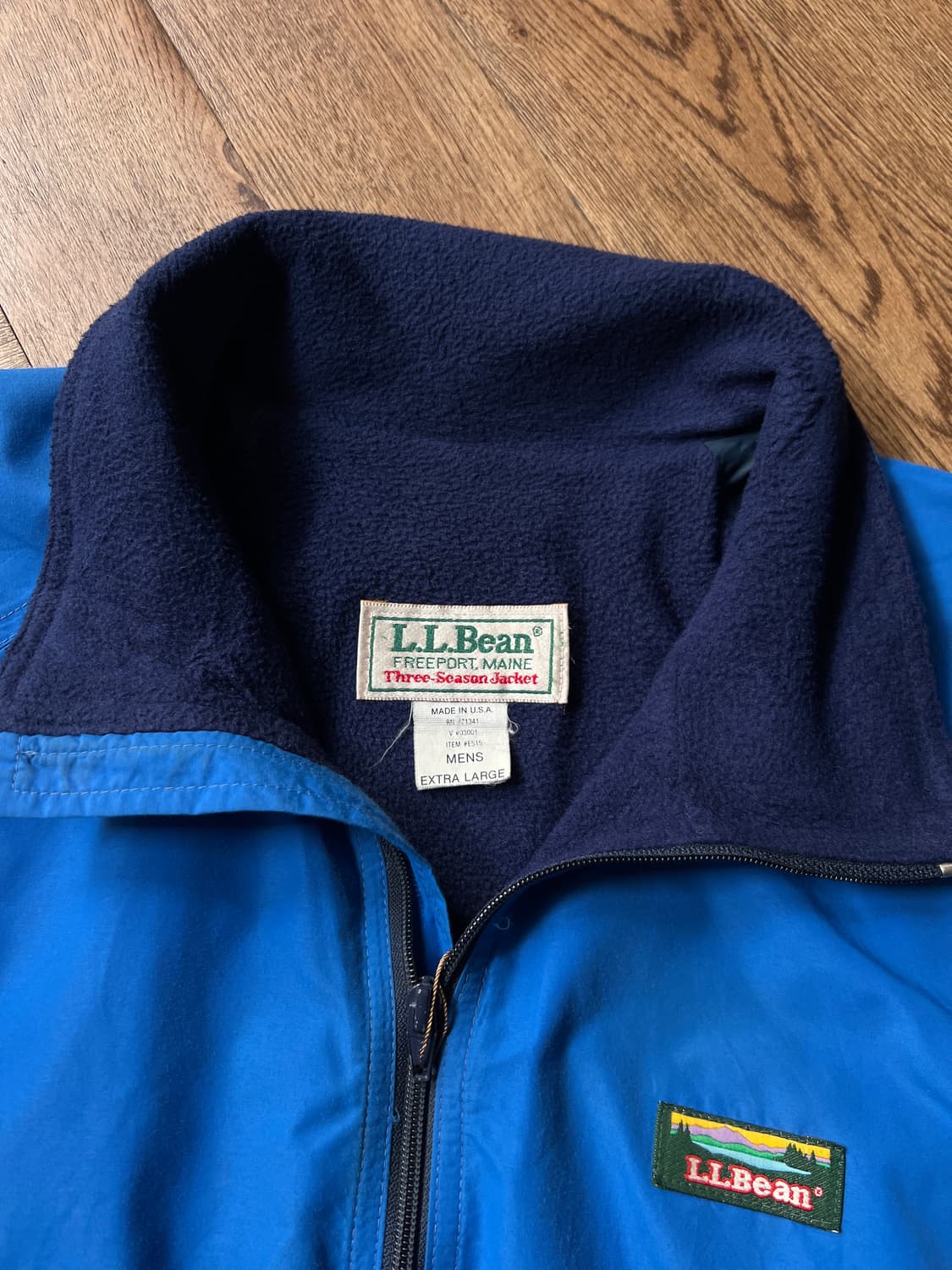 [XL]90's 엘엘빈 Made in USA 쓰리 시즌 웜업 자켓 상품이미지2