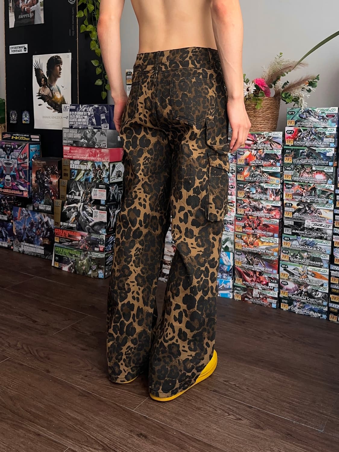 올오버 레오파드 카펜터 팬츠 상품이미지3