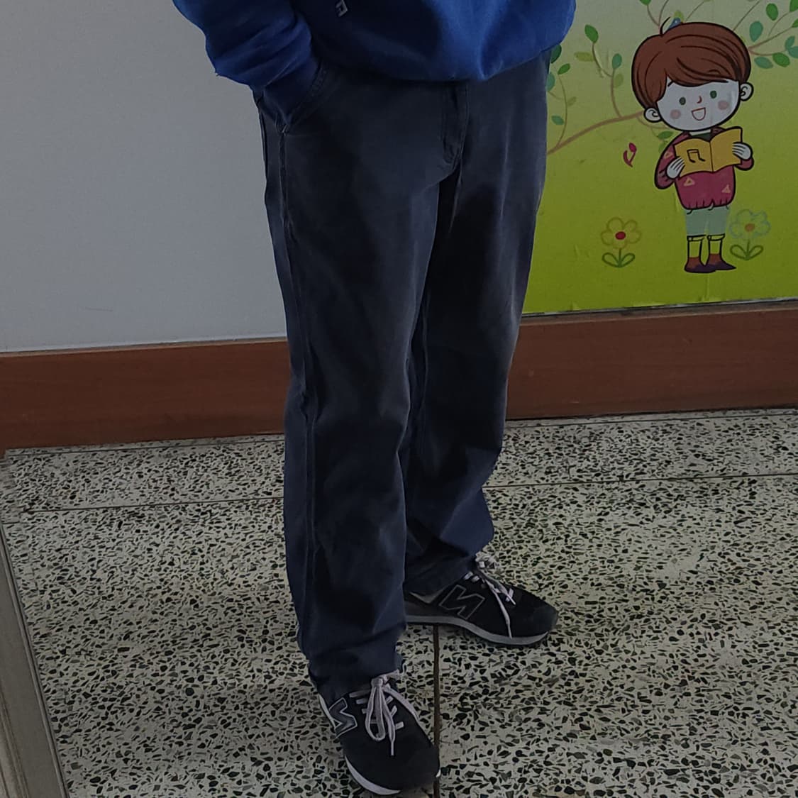 칼하트 싱글니 워크팬츠 릴렉스드 핏 미드나이트 블루 36x36 상품이미지10