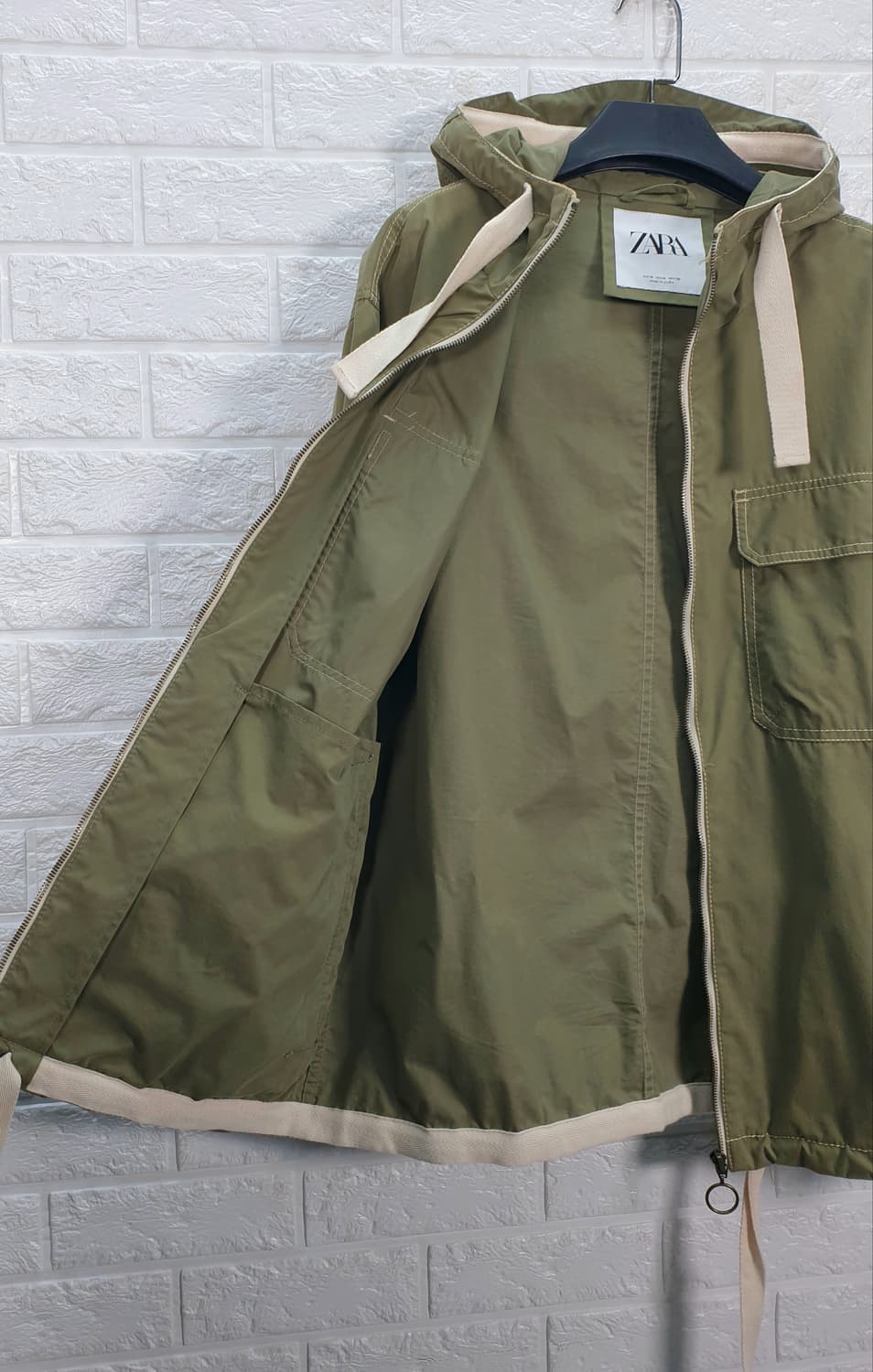 [100]자라 후드 워크 자켓 상품이미지5