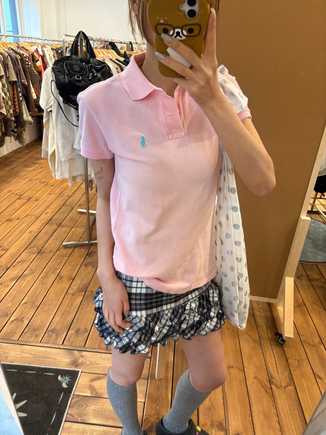 폴로 핑크 카라티 상품이미지1