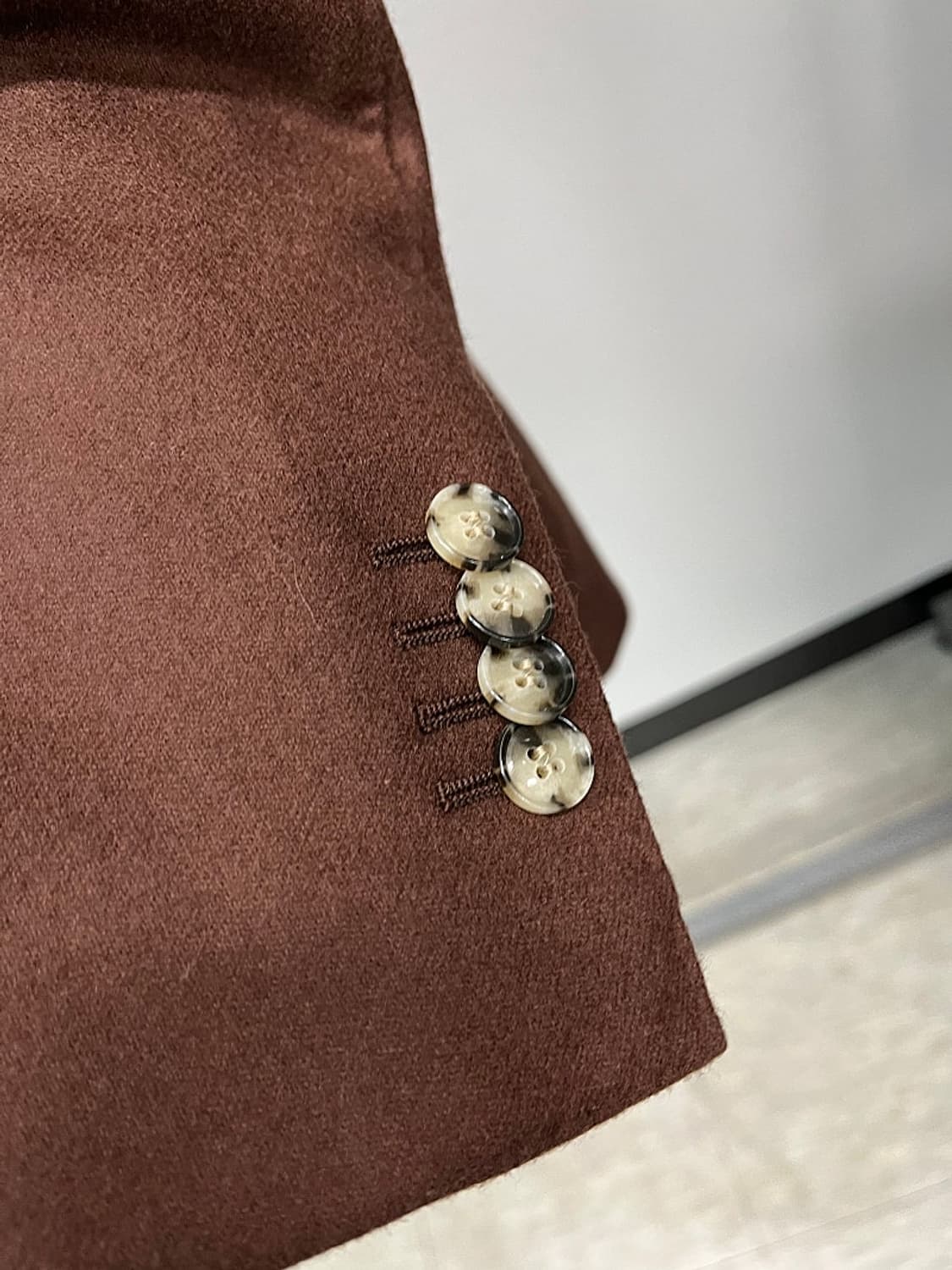 100) 수트서플라이 버건디 울자켓  상품이미지7