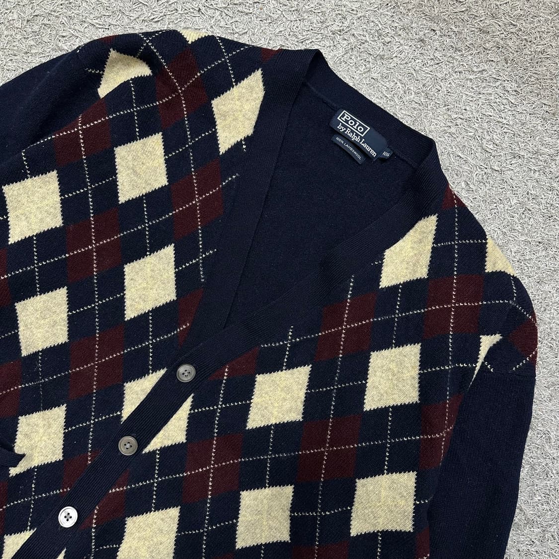 [100] 폴로00s 아가일패턴 가디건 상품이미지1