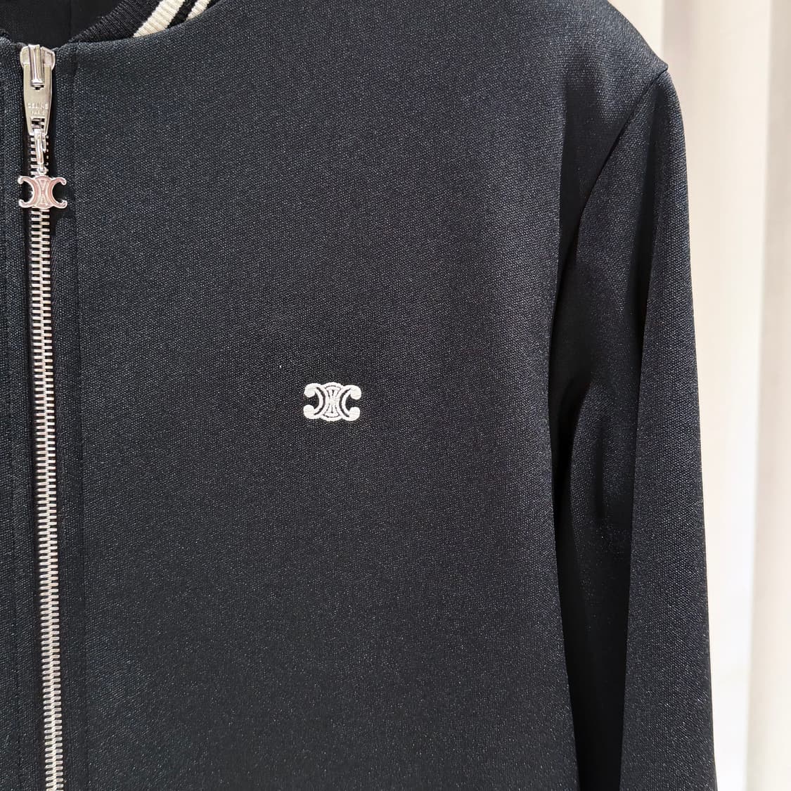 M / 셀린느 트리오페 테디 더블 베이스 블랙 져지 자켓 상품이미지3