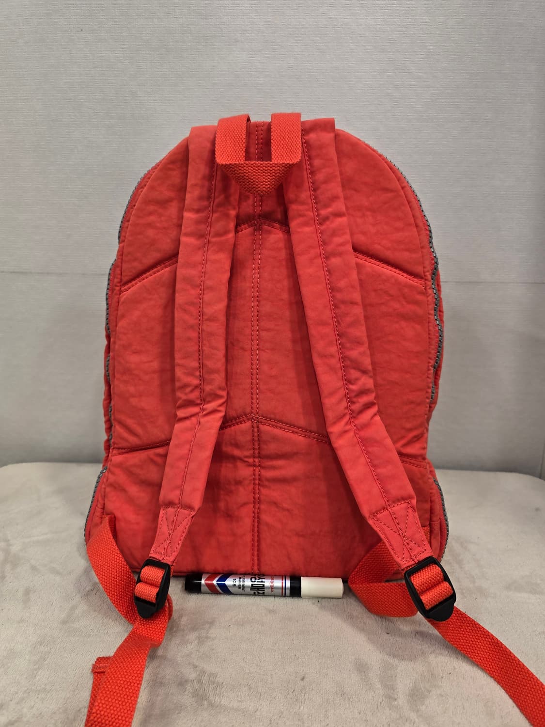 키플링 빅사이즈 코랄색 확장형 백팩 상품이미지2