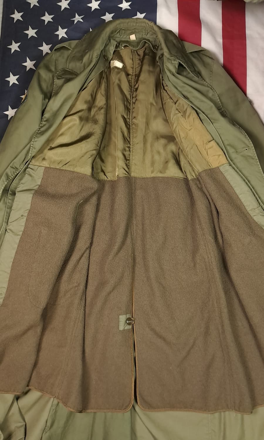 오리지날 50's 미군 OG-107 울 장교 코트 상품이미지8