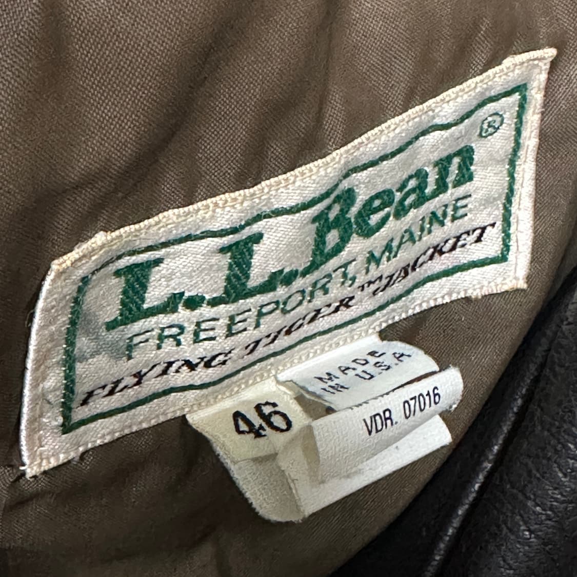 L. L. BEAN lether jacket a2 usa made 상품이미지3