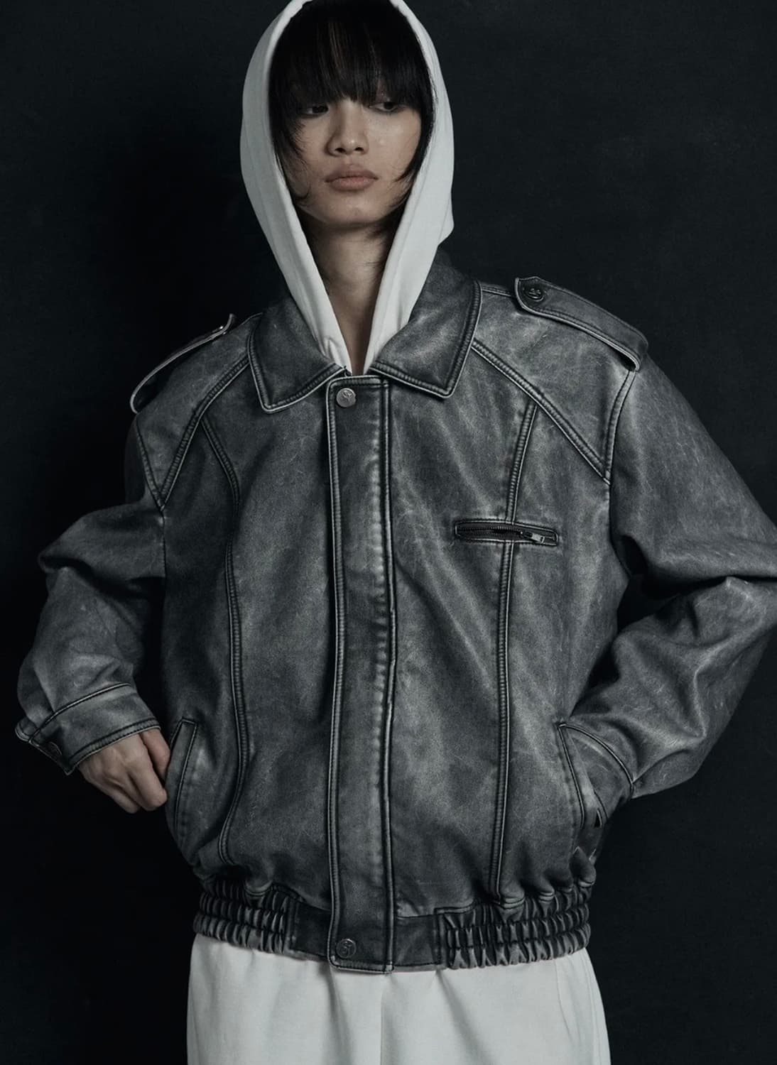 시너진 레더 자켓 상품이미지1