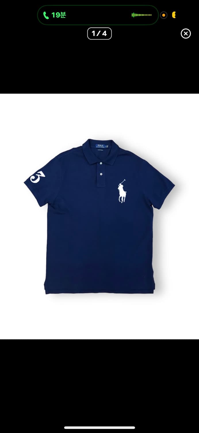 [100%정품]폴로 랄프로렌 윔블던 셔츠 네이비 L 180 상품이미지1