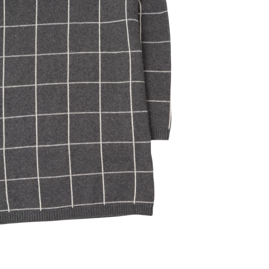 라코스테 그레이 체크 울 니트 원피스 상품이미지4